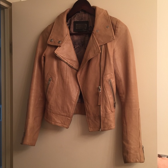 Mackage Kenya tan leather jacket from Aritzia - Picture 3 of 6